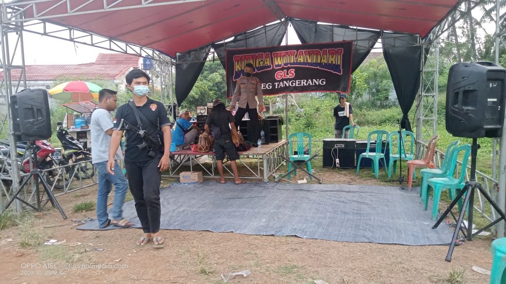 Polsek Rajeg bubarkan organ tunggal